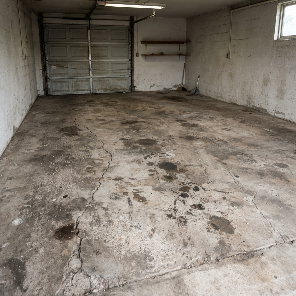 Finished Basement Floor before ArmorShield coating