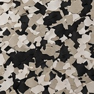 Domino flake blend — Black, white & tan blend