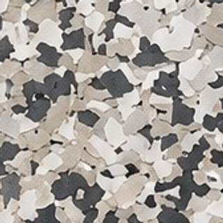 Gravel flake blend — Gray, tan & white blend