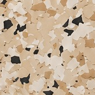 Shoreline flake blend — Sand, cream & black blend