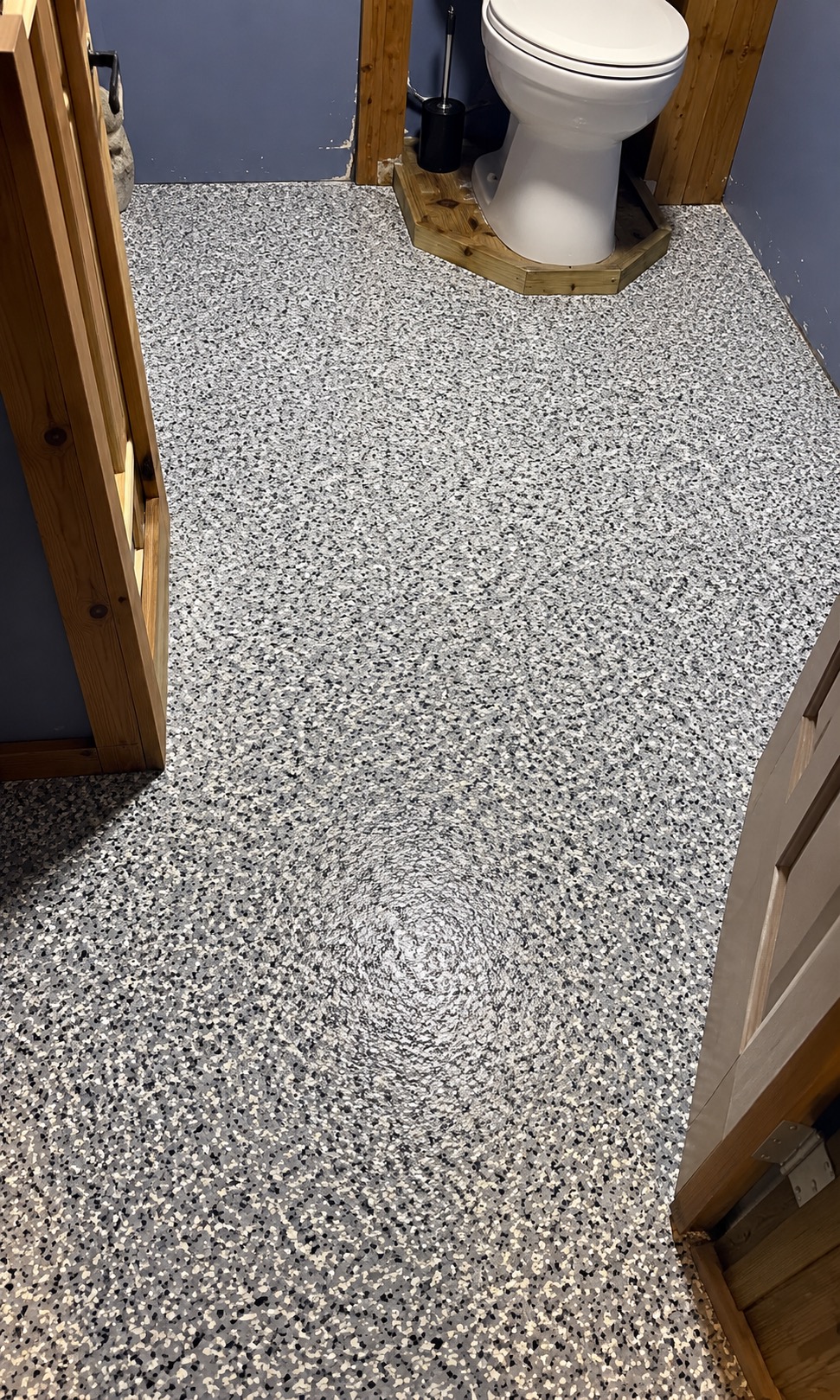 Basement Bathroom Floor in Wausau Area, WI